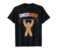 Gingershred Christmas Workout Gym Gingerbread Ginger-Shred T-Shirt