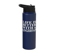 Gingersnap Apparel | Cute Funny Gingersnaps Lover Design Stainless Steel Insulated Water Bottle
