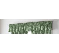 Gingham Check Green White PELMET - Width 132" X Depth 10" to Match Curtains