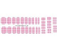 Gingham Collection (Pink Gingham Nail Wrap Shield adult and child sizes …)