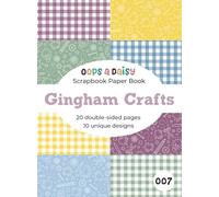 Gingham Craft - Patterned Scrapbook Paper: 20 double sided A5 sheets - patterned paper book for journaling, crafting, decoupage and papercrafts