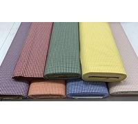 Gingham Fabric Polyester and Cotton - Small Squares - Width 180 cm (71") - Sold by the Meter (Purple, 1 Meter)