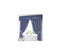 Alan Symonds Ready Made Curtains Alan Symonds Gingham Kitchen Curtains Blue Pelmet 136 x 10 Inches, Fabric