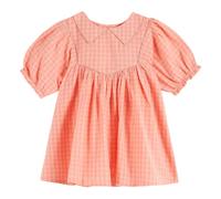 Gingham Peony Dress Peach 4 years