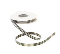 Gingham Ribbon 50Yard 1cm Plaid Ribbon Grid