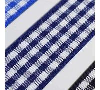 Gingham Ribbon 5mm 10mm 15mm 25mm 40mm Berisfords 15 Colours Buy 1 2 4m 059D, 13 Navy Blue, 10mm 8m