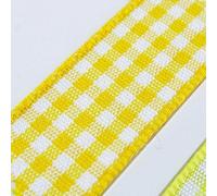 Gingham Ribbon 5mm 10mm 15mm 25mm 40mm Berisfords 15 Colours Buy 1 2 4m 059D, 37 Gold Amber, 10mm 2m