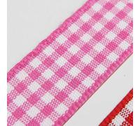 Gingham Ribbon 5mm 10mm 15mm 25mm 40mm Berisfords 15 Colours Buy 1 2 4m 059D, 72 Shocking Pink, 15mm 4m