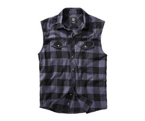 Gingham sleeveless shirt Brandit Noir 5XL