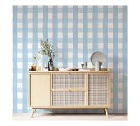 Gingham Wallpaper Blue one size