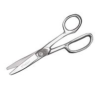 Gingher Utility Shears with Protective Sheath - 8" Stainless Steel Fabric Scissors - Blunt-Tip Knife Edge Fabric Shears - Silver