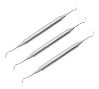 Gingival Cord Packer Serrated Retraction Double End CSI1 Stainless Steel Ergonomic Hollow Handle Dental Restorative Instruments 3 Pcs