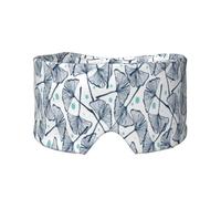 Gingko Biloba, Full Eye Covers Light Blocking Eye Mask Sleep Eye and Ear Muffs