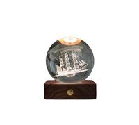Gingko Amber Crystal Light, Sailing Boat