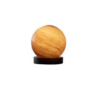 Gingko Design AstraGlass Light Mini - Sandstorm | Touch-Activated Glass Orb Mood Lamp | USB Rechargeable | Portable Ambient LED Light for Home, Office, Desk, Gift (Soft Golden Glow)