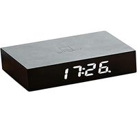 Gingko Flip Click Alarm Clock - Black
