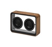 Gingko Mage Transparent Bluetooth Speaker, light and incredible sound, long lasting rechargeable battery, USB-C cable included, (True Wireless Pairing) TWS function, Touch Control (Walnut)