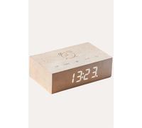Gingko Design Natural Wood Flip Cilck Clock - Maple Gingko Design Multicolor