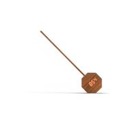 Gingko Design Octagon One Plus Portable Alarm Clock Desk Light German Cherry in Brown Gingko Design Brown