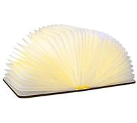 Gingko GK12W3 LED Smart Book Light Ornamental White Warm Maple Wood Small Book Lamp,Beige,12.2x9x2.5 cm