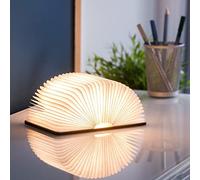 Natural Wood Smart Book Light Mini - Walnut Gingko Design Multi One Size
