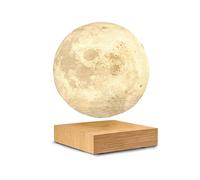 Levitating Moon Lamp Magnetic Floating Natural Wood Smart LED Gingko UK Plug
