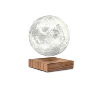 Smart Moon LED Lamp with 3 Light Modes Walnut Gingko Design Brown One Size