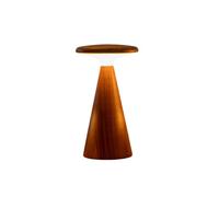 Gingko Design Sylva Table Lamp - Large, Walnut | Sculptural Wooden Lamp with Warm Ambient Lighting | Modern Decorative Light for Living Room or Bedroom