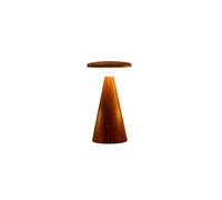 Gingko Design Sylva Table Lamp - Mini, Walnut | Compact Sculptural Wooden Light | Modern Ambient Lamp for Bedside, Shelf, or Small Spaces