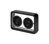 Gingko Mage Transparent Bluetooth Speaker, light and incredible sound, long lasting rechargeable battery, USB-C cable included, (True Wireless Pairing) TWS function, Touch Control (Black)