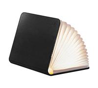 Gingko Smart Book Desk Light, Fibre Leather, Rechargeable with Micro USB Charger, Black Leather, one Size