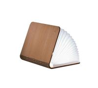 Gingko LED Smart Book Light Ornamental White Maple Wood Book Lamp,17cm x 21.5cm x 2.5cm