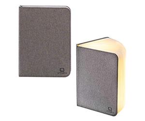 Gingko Smart Booklight- Linen Urban Grey