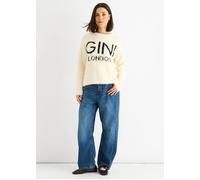 Gini London Beige Recyle Fibre Cosy Knit Jumper Beige M/L