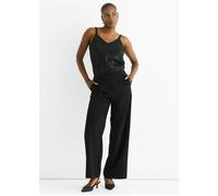 Gini London Black Wide Leg Tailored Trousers - UK 16 / US 12 / EU 44