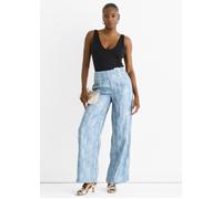 Gini London Blue Buckle Detail Trouser Blue 16