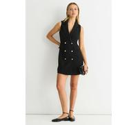 Gini London Double Breast Boucle Blazer Mini Dress - UK 16 / US 12 / EU 44