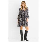 Gini London Grey Animal Print Skater Mini Dress Grey M/L