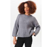Gini London Grey Chunky Knit Oversized Jumper Grey L/XL