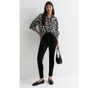 Gini London Mono Ikat Print Loose Fit Shirt Multi 8