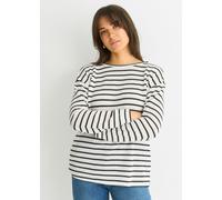 Gini London Mono Stripe Oversized Knit Jumper - L-XL (UK 14-16/US 10-12/EU 42-44)