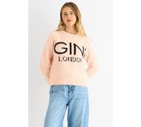Gini London Pink Fibre Cosy Knit Jumper Pink