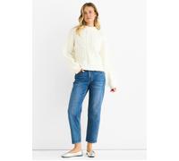 Gini London White Chunky Knit Oversized Knit Jumper White L/XL