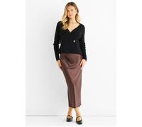 Gini London Women's Black Button Wrap Compact Knit Cardigan | Size: Large/XL Gini London Black L/XL