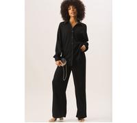 Gini London Women's Black Textured Oversize Fit Long Sleeves Shirt | Size: Medium/Large Gini London Black M/L