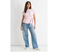 Gini London Women's Lilac Stretch Stripe Top | Size: 12 Gini London Lilac 12