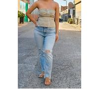 Gini London Women's Sage Green Tall Mono Bow Corset Top Sage in Light Green | Size: 8 Gini London Light Green 8