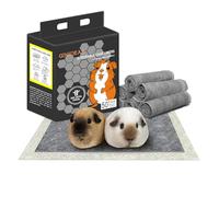 GINIDEAR Guinea Pig Bedding, Disposable Guinea Pig Cage Liners, Charcoal Odor Controlling Absorbent Waterproof Pee Pads for Rabbits, Hamster and Other Small Animals. 18''x31'',50 Count
