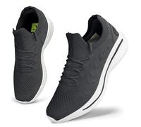 Giniros Trainers Womens Running Walking Shoes Memory Foam Sneakers Grey 7.5