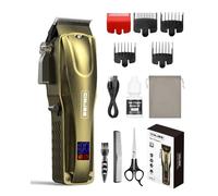 GinJee Hair Clippers for Men, Cordless Hair Clipper, LED Display, 7000 RPM
